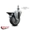 Service Caster 4 Inch Thermoplastic Rubber 12 Inch Threaded Stem Caster with Brake SCC-TS20S414-TPRB-PLB-121315 - alternate 3